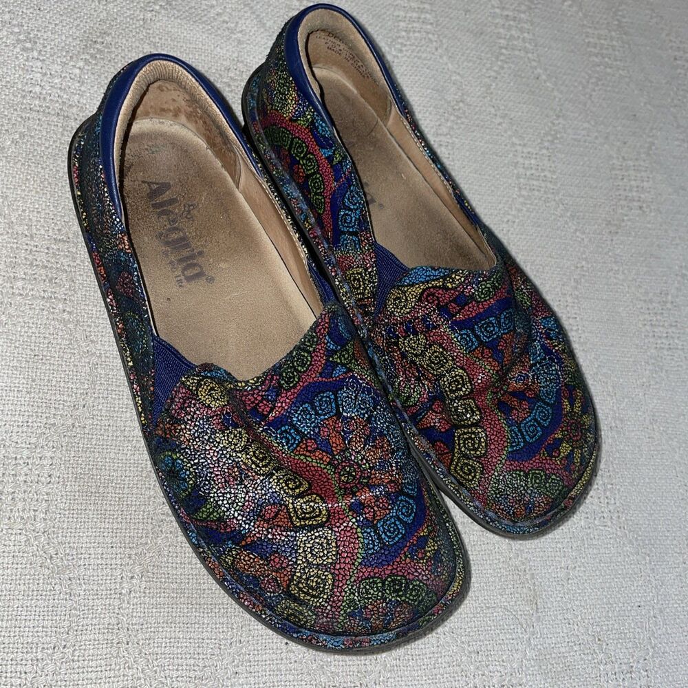 Alegria Women’s Work Clogs Size 36 U.S. 5 M Multicolor Leather Occupational